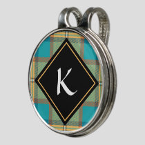 Kingfisher Tartan Golf Hat Clip