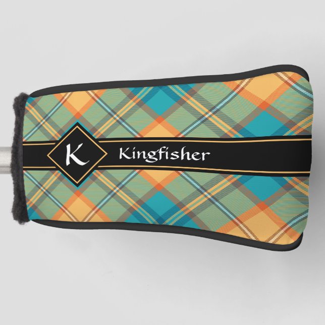 Kingfisher Tartan Golf Head Cover (Front)