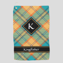 Kingfisher Tartan Golf Towel