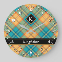 Kingfisher Tartan Large Clock