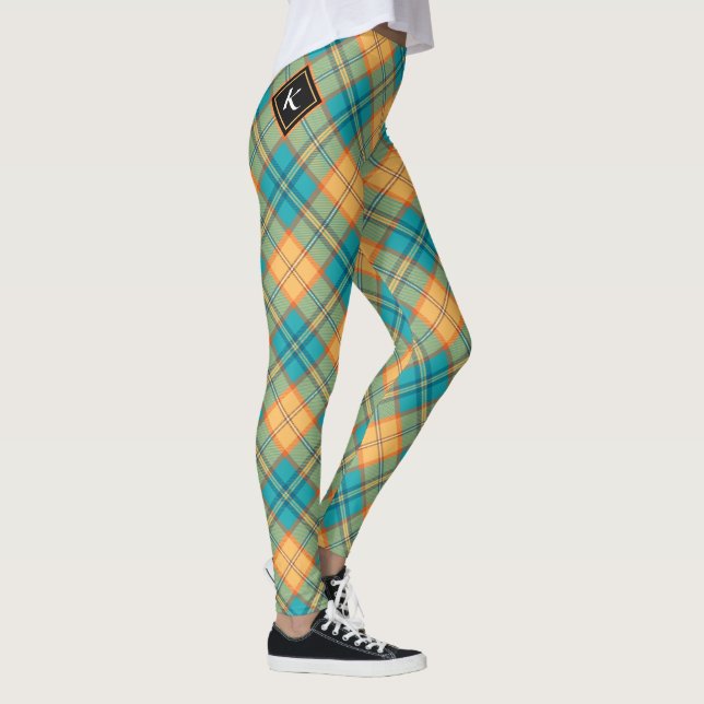 Kingfisher Tartan Leggings (Right)