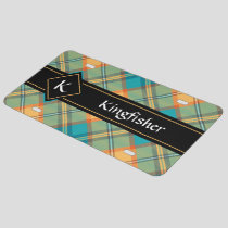 Kingfisher Tartan License Plate