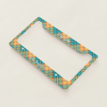 Kingfisher Tartan License Plate Frame