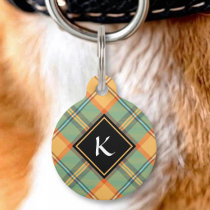 Kingfisher Tartan Pet ID Tag