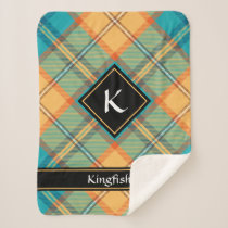 Kingfisher Tartan Sherpa Blanket