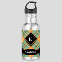 Kingfisher Tartan Stainless Steel Water Bottle