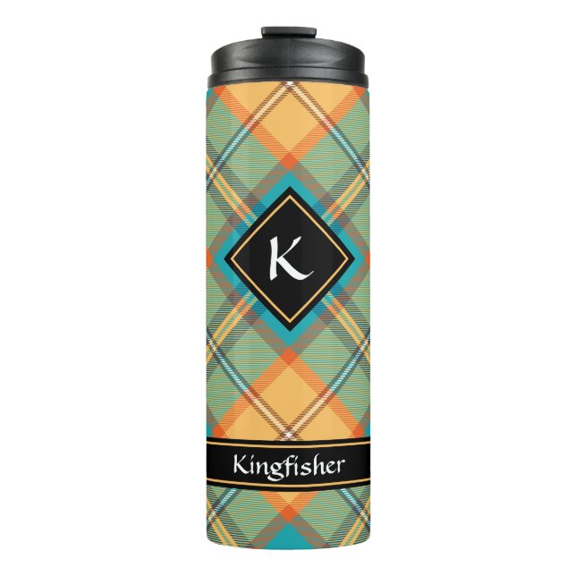 Kingfisher Tartan Thermal Tumbler (Front)