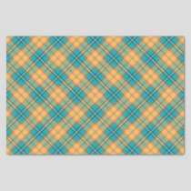 Kingfisher Tartan Tissue Paper