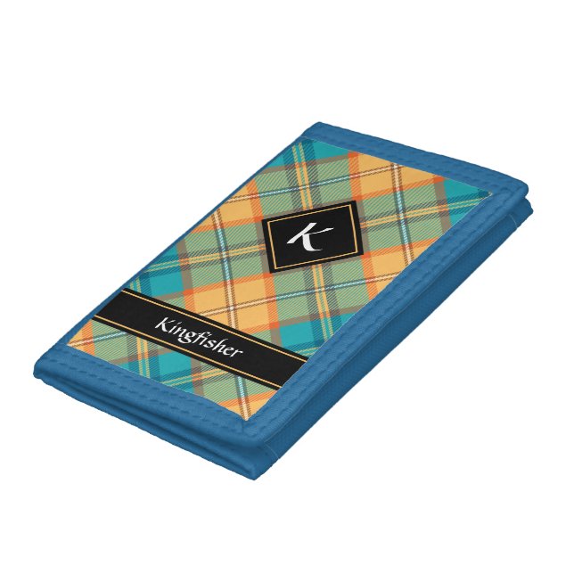 Kingfisher Tartan Trifold Wallet (Bottom)