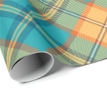 Kingfisher Tartan Wrapping Paper