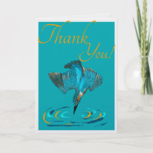 Kingfisher Thank You Card