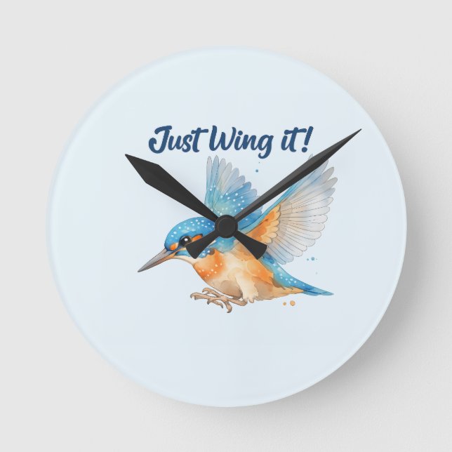 Kingfisher Wall Clock (Front)