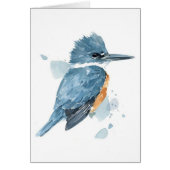 Kingfisher Watercolour Card (Front)
