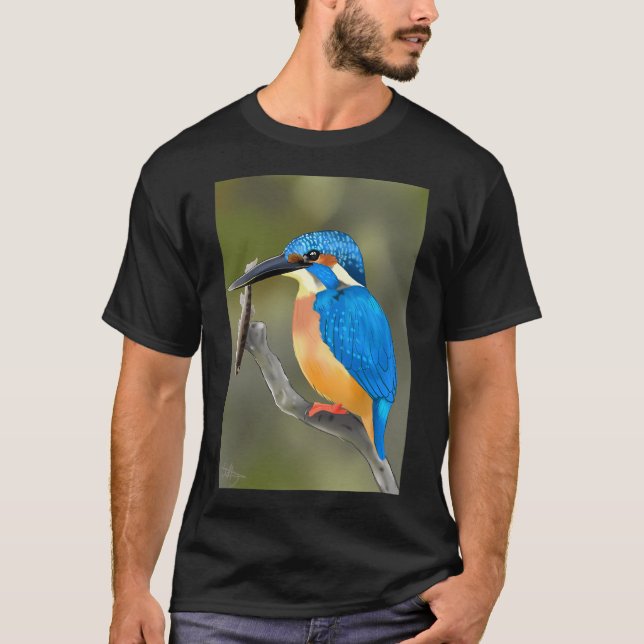 Kingfisher with fish T-Shirt (Front)