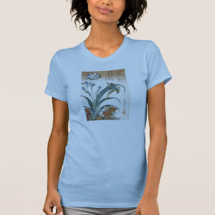 Kingfisher with Irises, Hokusai, 1834 T-Shirt