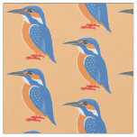 Kingfishers or Alcedinidae bird Fabric