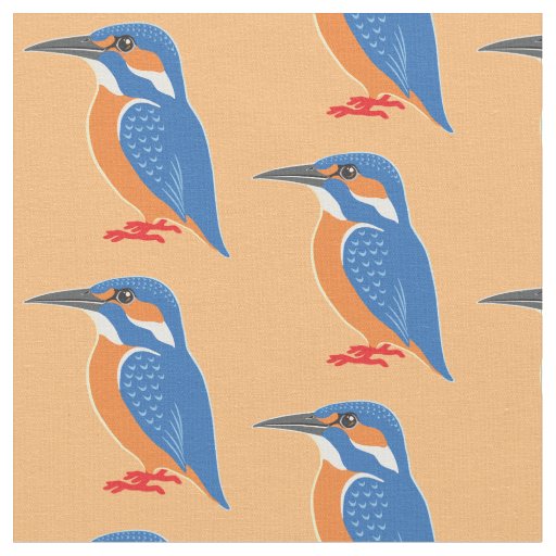 Kingfishers or Alcedinidae bird Fabric