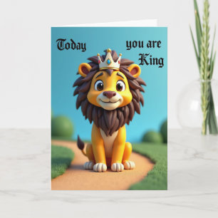 Kingly Lion Fathers Day Card
