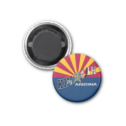 Kingman Arizona Flag Route 66 Magnet
