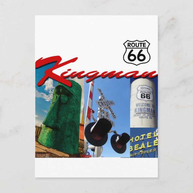 Kingman Arizona Route 66 Customize it! Postcard (Front)