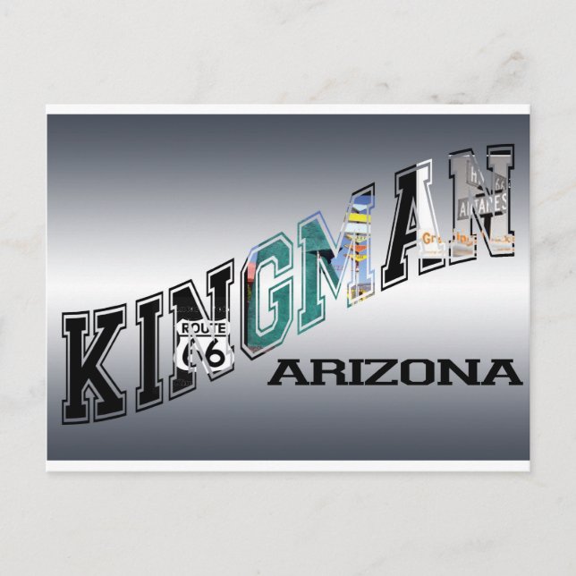 kingman arizona route 66 postcard (Front)