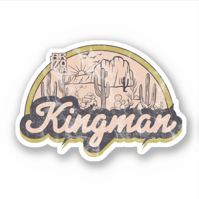 Kingman, Arizona  Sticker (Front)