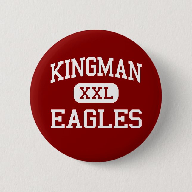 Kingman - Eagles - High School - Kingman Kansas Button (Front)