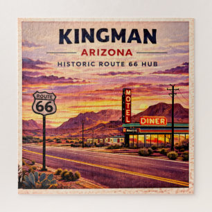 Kingman Route 66 Arizona Family Game Night Jigsaw Puzzle