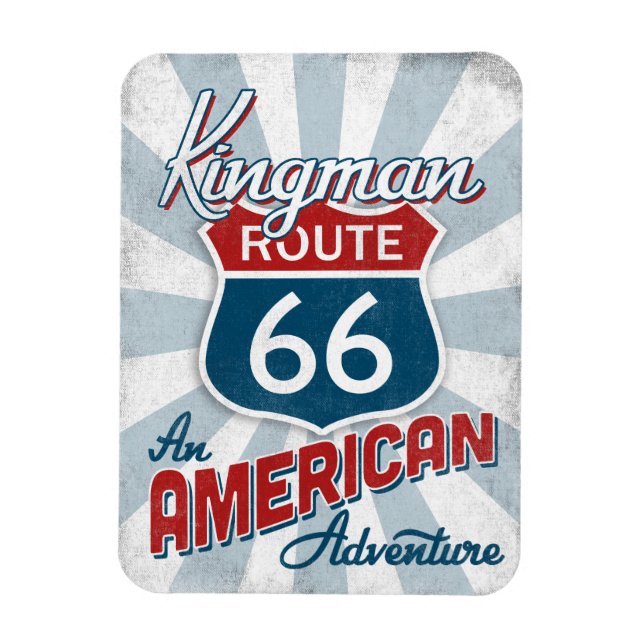 Kingman Route 66 Vintage America Arizona Magnet (Vertical)