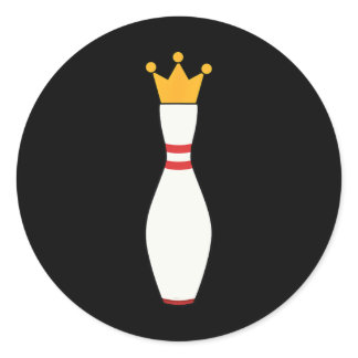 Kingpin T Shirt Bowling League Gift  Classic Round Sticker