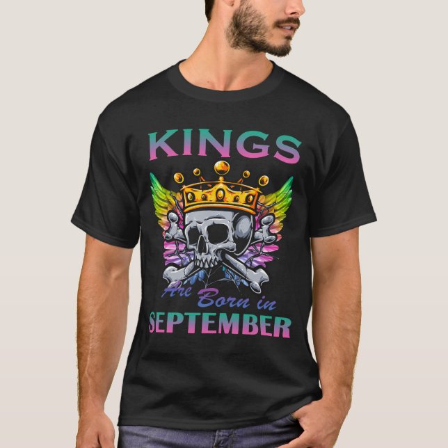 Kings are born in September T-Shirt (Front)