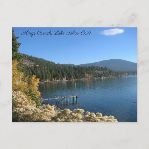 Kings Beach Lake Tahoe Postcard