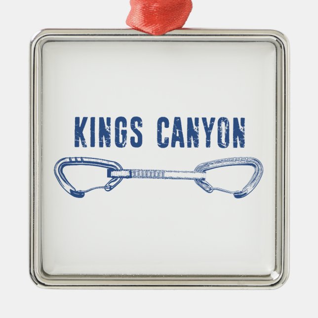 Kings Canyon Climbing Quickdraw Metal Ornament (Front)