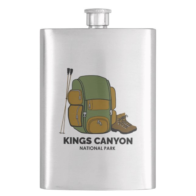 Kings Canyon National Park Backpack Flask (Front)