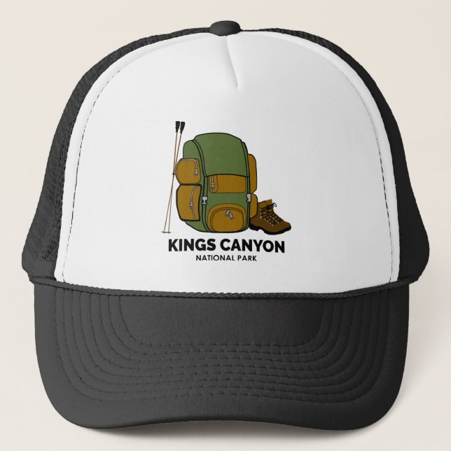Kings Canyon National Park Backpack Trucker Hat (Front)