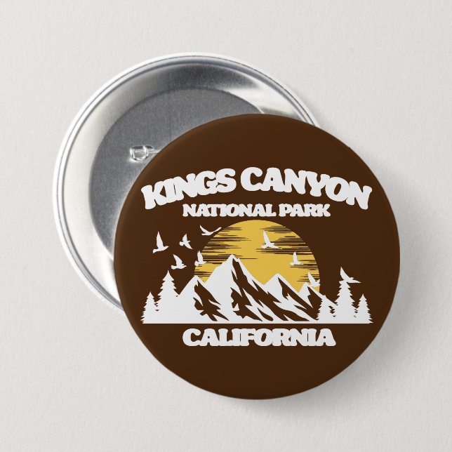 Kings Canyon National Park Button (Front & Back)