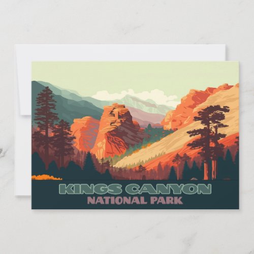 Kings Canyon National Park California Mountains Invitation