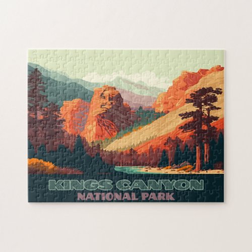 Kings Canyon National Park California Mountains Jigsaw Puzzle