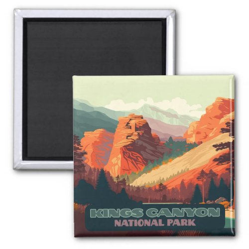 Kings Canyon National Park California Mountains Magnet