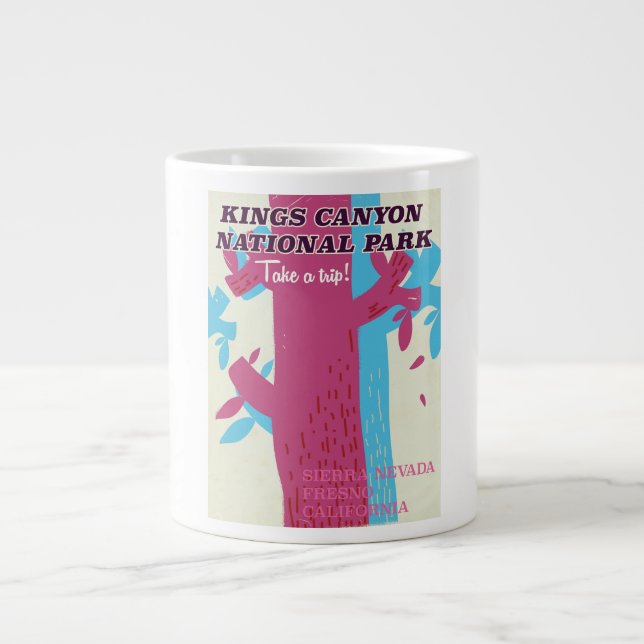 kings canyon national park, California poster Large Coffee Mug (Front)