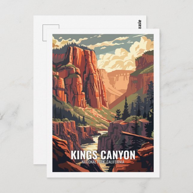 Kings Canyon National Park California USA  Postcard (Front/Back)