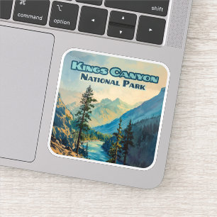 Kings Canyon National Park California Vintage Sticker