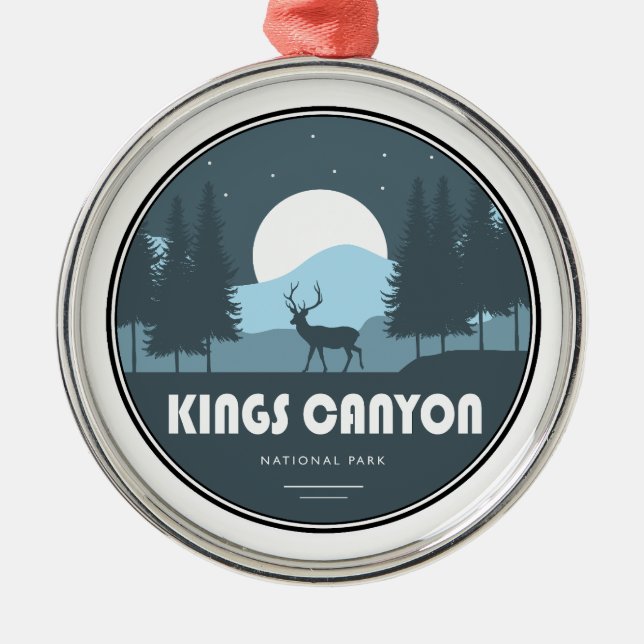 Kings Canyon National Park Deer Metal Ornament (Front)