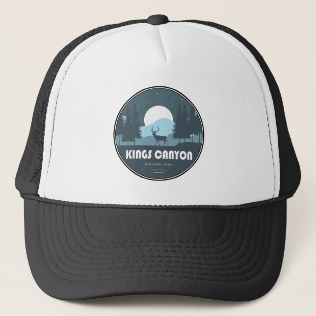Kings Canyon National Park Deer Trucker Hat (Front)