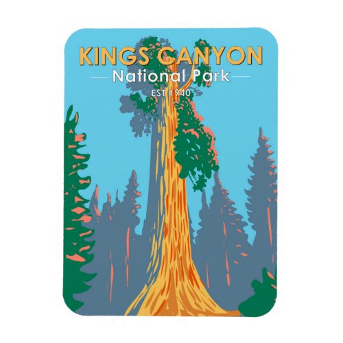 Kings Canyon National Park General Grant Tree Magnet