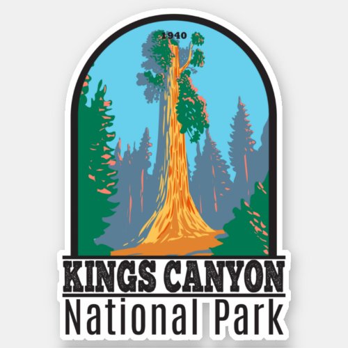 Kings Canyon National Park General Grant Tree Sticker