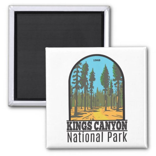 Kings Canyon National Park General Grant Vintage  Magnet