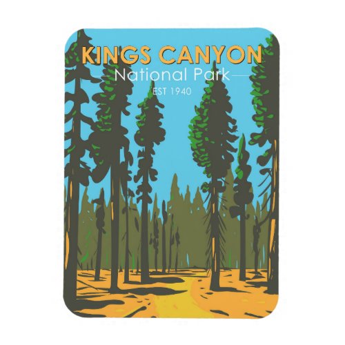 Kings Canyon National Park General Grant Vintage Magnet