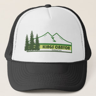Kings Canyon National Park Green Stripes Trucker Hat