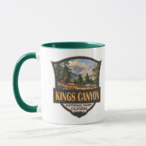 Kings Canyon National Park Illustration Retro Art